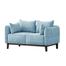 Regal Wooden Double Sofa - Athens - SDC-362-3-1-20 ( Fabric - SF-2119) | image