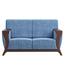 Regal Wooden Double Sofa - Rome - SDC-347-3-1-20( Fabric -SF-2117) | image