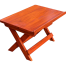 Wooden Folding And Portable Table with Cross Stand image