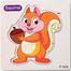 Wooden Puzzle Squirrel Small P-906 image
