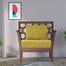 Regal Wooden Single Sofa Noor - SSC-316-3-1-20( Fabric -SF-2120) | image