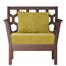 Regal Wooden Single Sofa Noor - SSC-316-3-1-20( Fabric -SF-2120) | image