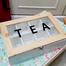 Wooden tea box with transparent lid image