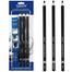 Worison Black Charcoal Pencils With sharpner (Hard,Midium,Soft) - 3 Pcs image