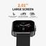 XTRA Active S8 2.01 Inch IPS Display Bluetooth Calling Smart Watch - Black image