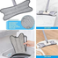 X Type Flat Floor Mop – 360 Degree Rotating Microfiber Mop with Stainless Steel Handle for Home image