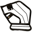 Yamaha R15 V3 Saree Guard with Fittings Black image