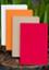 Tent Series Yellowish Page Hand Made Kraft, Orange, Red and Texture White Cover Notebook 4-Pack image