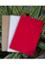 Tent Series Yellowish Page Hand Made Kraft, Red and Texture White Cover Notebook 3-Pack image