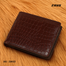 ZAYS Premium Handcrafted Crocodile Embossed Leather Bifold Wallet for Men And Women | Super Slim Durable Stylish Short Wallet image