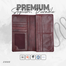 Zays Handcrafted Premium Eco-Friendly Leather Long Wallet for Mobile image