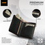 Zays Premium Handcrafted Slim Bifold Leather Short Wallet for Men And Women image