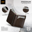 Zays Premium Handcrafted Slim Bifold Leather Short Wallet for Men And Women image
