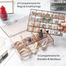  2-Layer Jewelry Storage Box With Lid Rings Earrings Necklace Holder Case Classified Jewelry Organizer (1 pc, Transparent) image