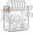  3-Tier Dish Drainer with Mug Holder and Cutlery Organizer image