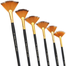 Combo Set of 6pcs Brush, Square Palette, 6ml Water Color Paints 12 Pcs image