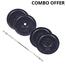  Adjustable Weight Lifting Set - 30 kg Black Plate with 3 Feet Bar image