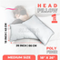  Allora Microfiber Head Pillow 18x26 Inch image