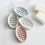  Bathroom Soap Tray with Drain Silicon Soap Holder Non-Slip Flexible image