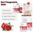  Bioaqua Red Pomegranate Moisturizing Mask 25 gm 2 Pcs image