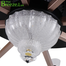  Breezelux 48 Inch Elegant Modern Retractable Luxury Decorative Silent Underlight Invisible Blade Chandelier With Remote Ceiling Fan (Black and Coffee) image