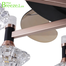  Breezelux 48 Inch Elegant Modern Retractable Luxury Decorative Silent Underlight Invisible Blade Chandelier With Remote Ceiling Fan (Black and Coffee) image