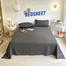 Comfort Solid Colors Queen Size Luxury Soft 1 Pcs Bed Sheet and 2 Pcs Pillow Covers image