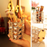  Crystal Makeup Storage Brush Holder Cosmetic Box Golden image