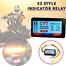  Cyt Waterproof Universal 22 Mode Motorbike Hazard Flasher 22 Different Pattern Flasher Relay For Led And Bulb Indicator image