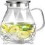  DELI Borosilicate Custom Teapot Bottles Large Water Milk Glass Jug with Lid image