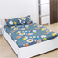  Double King Size Flat Bed Sheet Set (7.5 By 8.5 Feet) With Two Pillow Covers image