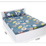  Double King Size Flat Bed Sheet Set (7.5 By 8.5 Feet) With Two Pillow Covers image