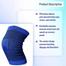 2 Pcs Knee Support Adjustable Sleeve For Knee Cap compression Pain relief Running Gym Sports activity For Men And Women image