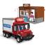  MOC City Food Delivery Truck Coffee Shop Store Figure Model Toy Building Block image