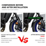  Motorcycle Fender Mudguard Extender With Setup Nut And Bolt For All Motorcycle Black 1 Set Economy (BOGO Buy 1 Get 1) image