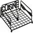  Napkin Holder Made of Black Metal - Napkin Stand with Fixing Hanger image