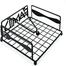  Napkin Holder Made of Black Metal - Napkin Stand with Fixing Hanger image