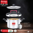  Prestige FLIP-ON TRI-PLY Stainless Steel Pressure Cooker with Glass Lid Silver and Black, Innovative Lock Lid with Spillage Control image