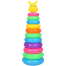  Rainbow Color Pyramid Ring Puzzle Toy 11 Layers (pyramid_china_11ring) image