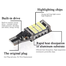  T15 LED Light W16W 4014 45SMD Reversing Parking LED Light (1 Pcs) Super Bright Low Power Consumption IP67 Waterproof image