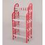  TEL Queen Kitchen Rack 4 Step- Red And White image