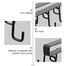  Wall Mounted Double Row Hook Rack image