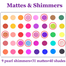 Beauty Glazed Color Vibes Eyeshadow Palette Matte Glitter Eye Shadow Light Purple Eyeshadow Shiny Neon Pigment Makeup Palette image
