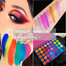 Beauty Glazed Color Vibes Eyeshadow Palette Matte Glitter Eye Shadow Light Purple Eyeshadow Shiny Neon Pigment Makeup Palette image