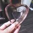 Jadroo Heart Shape Glass Serving Bowl image
