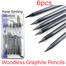 keep smiling woodless graphite pencils 6 pcs image