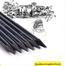 keep smiling woodless graphite pencils 6 pcs image