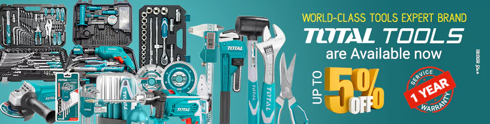 Upto 5% off on TOTAL TOOLS Items